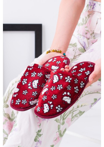 Kadın Terlik Peluş Yıkanabilir Kışlık Ev Terliği Misafir Çeyiz Bohça Terliği