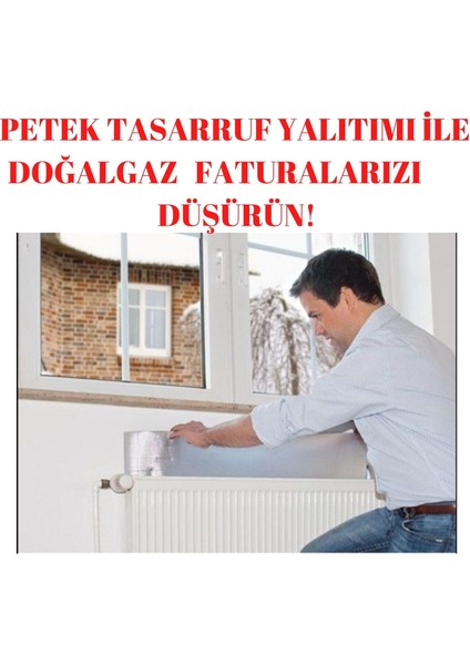 HOME Doğalgaz Faturanı düşür 1 adet 10mm Kalınlık Petek Tasarruf için Yalıtım Levhası Radyatör Arkalığı Arkası Levha Ses Isı Yalıtım Malzemesi