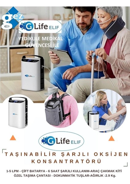 G Life Şarjı Oksijen Cihazı