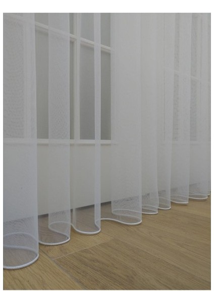 Grek Zemin Etekleri Kurşunlu 1-2,5 Normal Pileli Tül Perde 475 x 250 cm