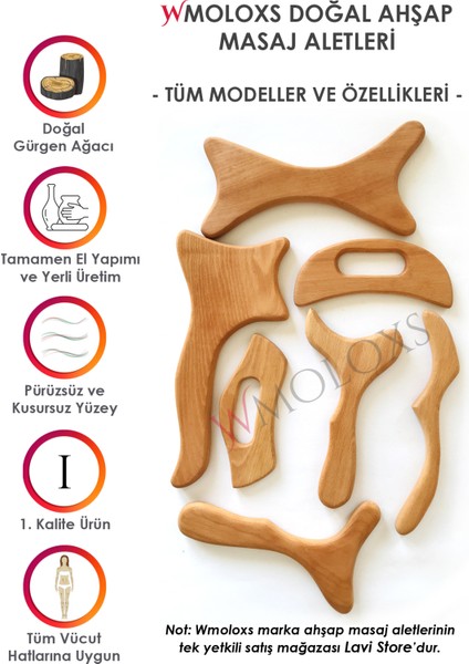 Ahşap Masaj Aleti  Lenf Drenaj Masajı %100 Doğal
