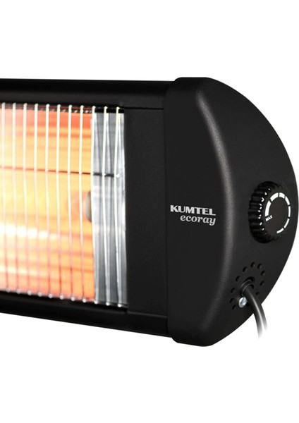 LUXELL 2300W Ecoray Infrared Isıtıcı Siyah