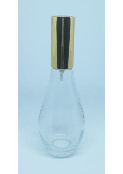 Boş Parfüm Şişesi 70 ml (6 Adet) Boş Ampul Şişe Sarı Kapak Plastik Valf