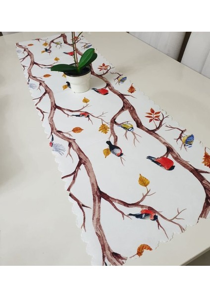 Sonbahar Temalı Dekoratif Runner Örtü 40X140CM