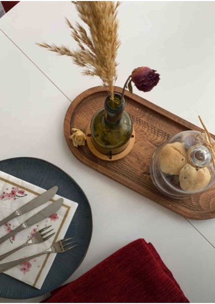 Doğal Ahşap Yağdanlık Altlık Servis ve Sunum Tabağı