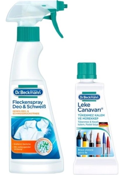 Dr. Beckmann Deodorant Ter Lekesi Çıkarıcı + Kalem ve Mürekkep İçin Leke Canavarı 300 ml