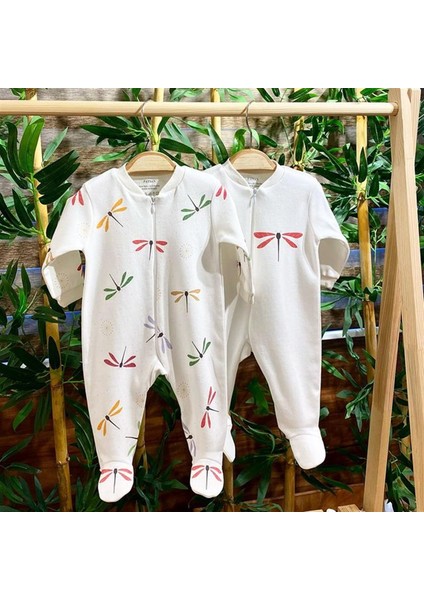 2'li Penye Fermuarlı Bebek Tulum Yusufçuk
