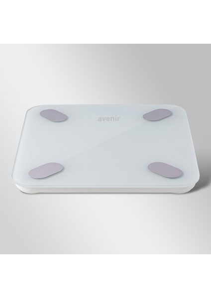 Çok Fonksiyonlu Yağ Ölçer Baskül Akıllı Bluetooth Tartı Body Composition App kontrol AV-SB11