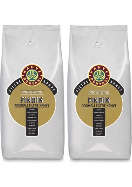 Fındık Aromalı Çekirdek Filtre Kahve 2 x 1 kg