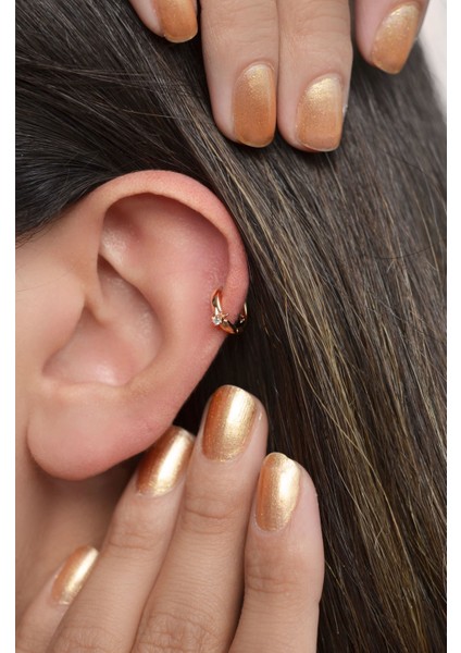 Sacce Scarves&Accessories Kutup Yıldızı Halka Tragus Piercing Helix Kıkırdak Küpesi