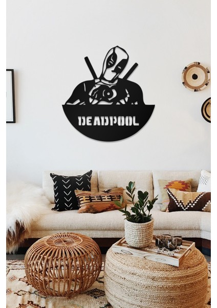 Deadpool Temalı Dekoratif Ahşap Tablo modelleri
