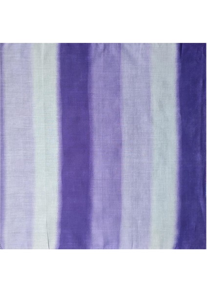 Bhandana Mor Çizgili Kare Bandana
