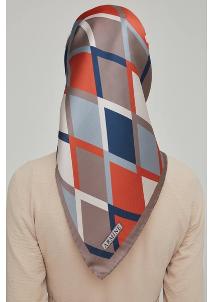 Özel Nostalji Serisi Twill Ipek Eşarp Modelleri 8664D-27 modelleri