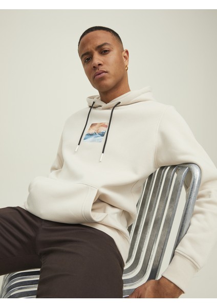 Jcohıkıng Sweat Hood Beyaz Erkek Sweatshirt 12216305-Moonb fırsatları