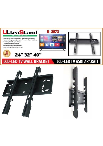 B2872 Sabit 24-40 Inç Askı Aparatı