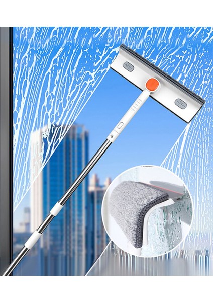 Cam Araba Silme Oynar Başlıklı Çift Taraflı Temizleme Aparat