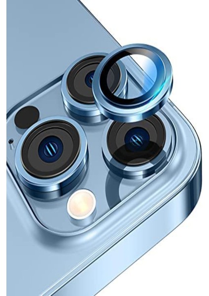 Apple iPhone 13 Pro/13 Pro Max Uyumlu Kamera Lens Temperli Koruyucu 3'lü