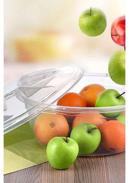 Tuffex Kapaklı Şeffaf Hamur Leğeni 10 Lt