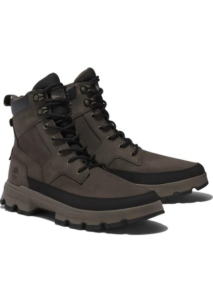 Mid Lace Up Waterproof Erkek Kahverengi Bot