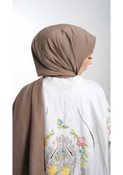 Koyu Vizon Düz Klasik Şal Pamuk Caz Sade 202105_38 modelleri