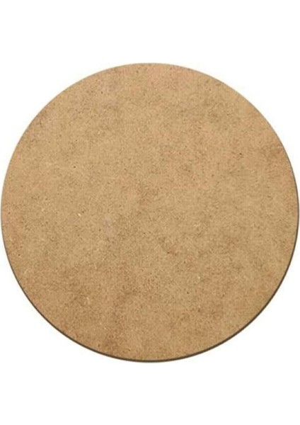 12 Adet Ham Mdf 14CM Yuvarlak 6mm B007
