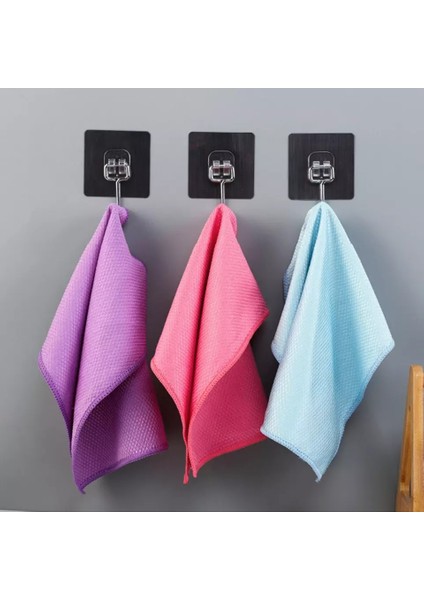 Baklava Desen Mutfak Araba Tüm Yüzeylerde Leke Bırakmaz Mikrofiber Bez 40*40 Karışık Renkler 4 Adet