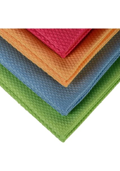 Baklava Desen Mutfak Araba Tüm Yüzeylerde Leke Bırakmaz Mikrofiber Bez 40*40 Karışık Renkler 4 Adet