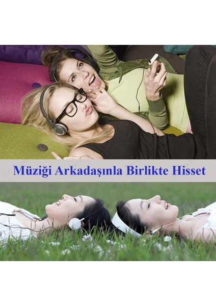 3.5mm Stereo 4 Kutuplu Kulaklık Ses Çoklayıcı Kablo indirimleri