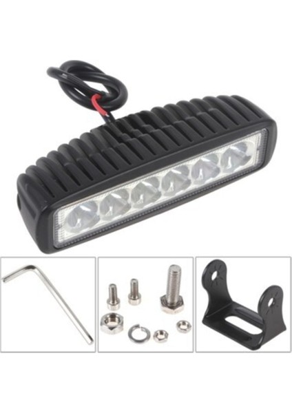 Offroad Sis Lambası 6 LED Ince Beyaz