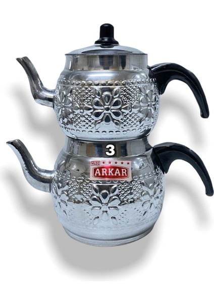 Çapar Group Çaydanlık Motifli No 3 (Toplam 2,50 Litre)