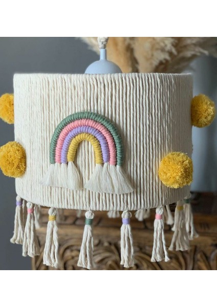 Makrome Gökkuşağı Avize Bebek , Çocuk Odası Aydınlatma fiyatları