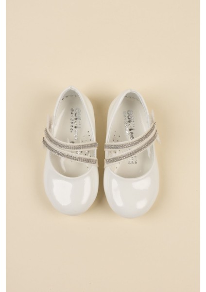 Çatal Baretli Beyaz Bebe Ayakkabı modelleri