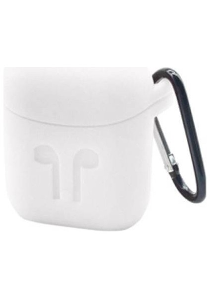 Apple Airpods Için  Silikon Kılıf Anahtarlıklı