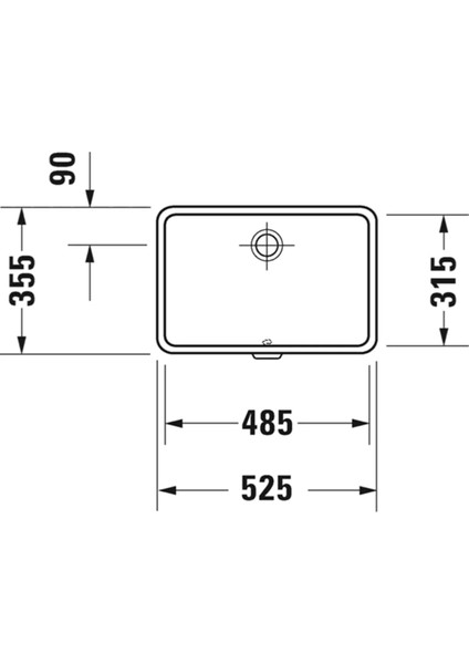 Vero Tezgahaltı Lavabo 48,5 x 31,5 Cm, Alpin Beyaz 0330480000 fırsatları