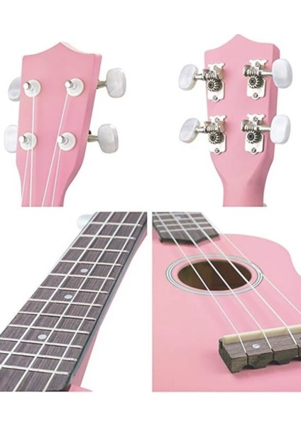 Puka Pk-10 Soprano Ukulele Pembe (KILIF HEDİYE)