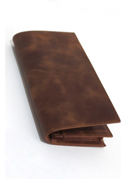 Tıger Hakiki Deri Telefon Bölmeli Mıknatıslı Kartlıklı Taba Cüzdan