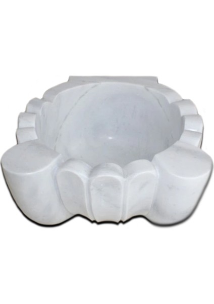 Afyon Beyaz Oluk Dizayn Mermer Kurna