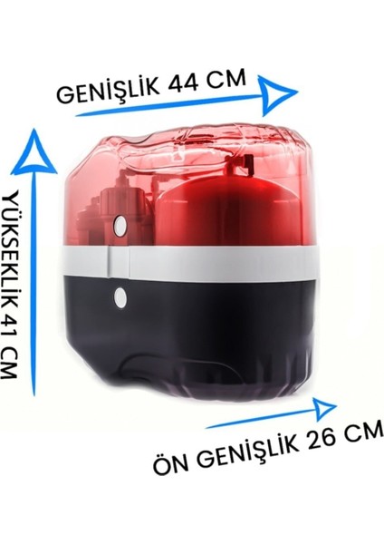 Kırmızı Renkli 11 Aşamalı 8 L Kapasiteli Anti Bakteriyel Tanklı Pompasız Su Arıtma Cihaz