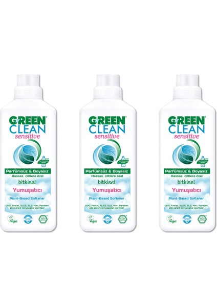 Sensitive Bitkisel Yumuşatıcı 1000 ml x3 Adet