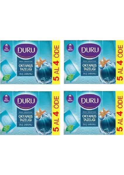 Duş Sabun Okyanus Tazeliği 5x150 gr 750 gr x 4 Adet