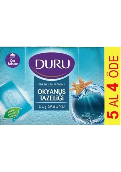 Duş Sabun Okyanus Tazeliği 5x150 gr 750 gr x 4 Adet