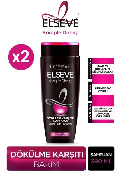 Şampuan 390ml X2