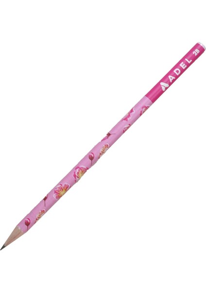 Sakura Kurşun Kalem 2b 0023 - Koyu Pembe Sarı Çiçek