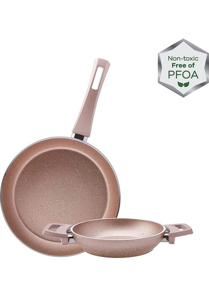 Bio Granit Rose Gold Tava + Sahan Set