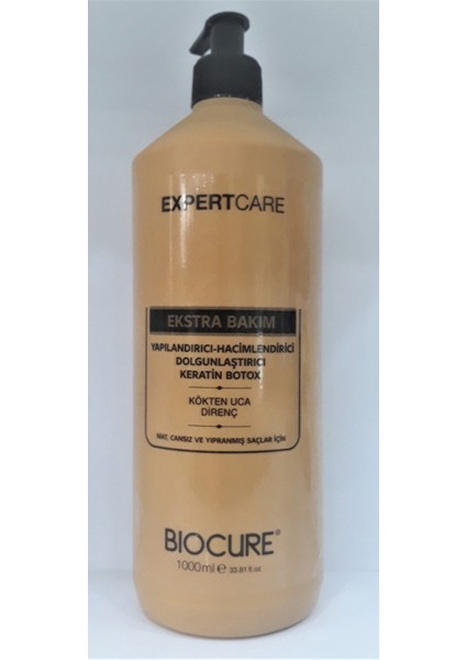 Yıpranmış Saçlar İçin Keratin Botox Krem 1000 ml
