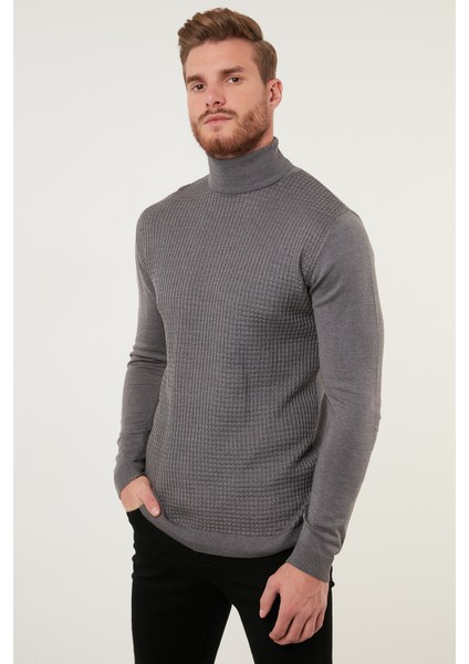 Regular Fit Balıkçı Yaka Pamuklu Triko Kazak Erkek Kazak 6353462 modelleri