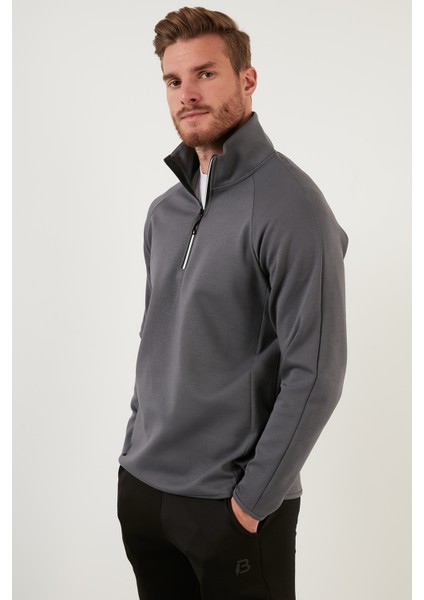 Pamuklu Regular Fit Yarım Fermuarlı Balıkçı Yaka Sweat Erkek Sweat 5905260 modelleri