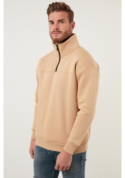 Regular Fit Pamuklu Içi Tüylü Yumuşak Şardonlu Kışlık Sweat Erkek Sweat 59053431 fırsatları