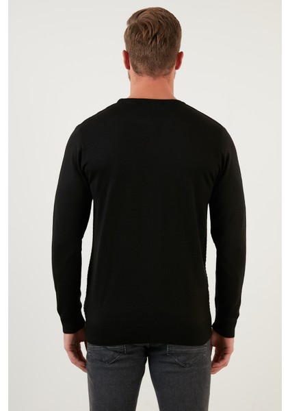 Regular Fit Bisiklet Yaka Yün Karışımlı Kışlık Kazak Erkek Kazak 6341020 indirimleri