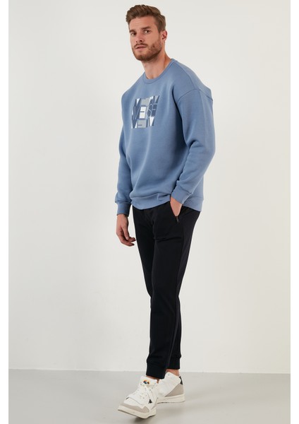 Pamuklu Oversize Içi Tüylü Yumuşak Şardonlu Sweat Erkek Sweat 572METAVERSE modelleri